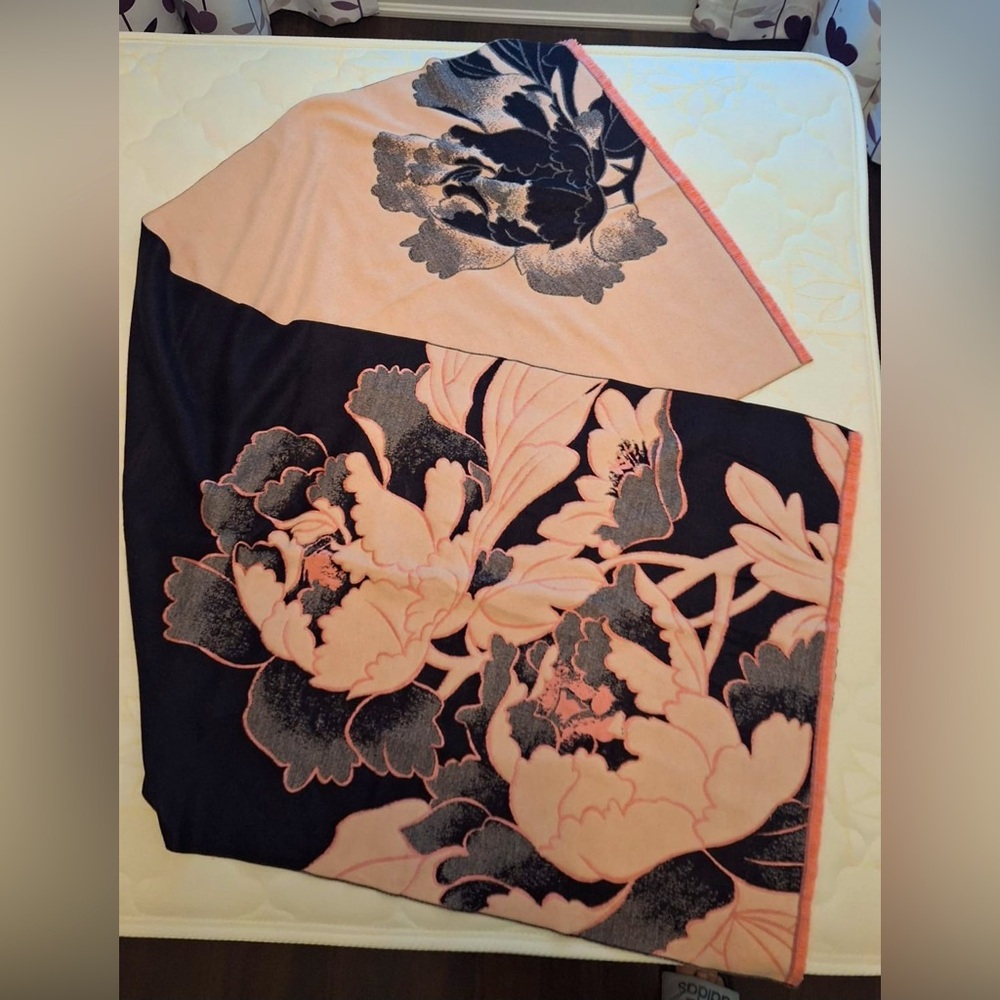 Floral Pink and Black Wrap